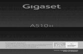 Congratulazioni - Gigaset...Gigaset A510H / IM1 it / A31008-M2252-R101-2-4N19 / Cover_front.fm / 28.07.2011 Congratulazioni Acquistando un prodotto Gigaset avete scelto un marchio