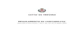 CITTA’ DI TREVISO REGOLAMENTO DI CONTABILITA’ · Regolamento di contabilità di cui al presente testo regolamento ... la predisposizione del progetto di bilancio da sottoporre