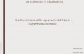 UN CURRICOLO DI GRAMMATICA dida1ca inclusiva nell’insegnamento dell’italiano la ... · 2019-09-12 · IL SISTEMA DELLA LINGUA E IL MESSAGGIO O TESTO a 6 Il sistema della lingua