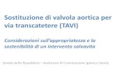 Sostituzione di valvola aortica per via transcatetere (TAVI) Smith C.R., Leon M.B. et Al. Transcatheter versus Surgical Aortic-Valve Replacement in High-Risk Patients. N Engl J Med