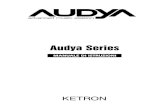 Audya Series...per rifiuti con una croce, significa che il prodotto è coperto dalla direttiva europea 2002/96/EC. 2 Tutti gli apparecchi elettrici ed elettronici dovrebbero essere