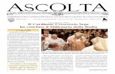 Il Cardinale Crescenzio Sepe ha concluso il Millenario ...bibliotecabadiadicava.it/media/ASCOLTA-182.pdf · Omelia del Card. Sepe tenuta l’ 8 gennaio 2012 per la chiusura del Millenario
