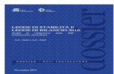 LEGGE DI STABILITÀ E LEGGE DI BILANCIO 2016documenti.camera.it/Leg17/Dossier/Pdf/Ag0316.pdf · schede di lettura delle disposizioni del Disegno di legge di stabilità per il 2016,