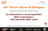 40° Motor Show di Bologna - Centro Studi Promotor · 2018-03-02 · ANDAMENTO DEL PIL TRIMESTRALE IN ITALIA Indice destagionalizzato e corretto per effetto di calendario (I° Trimestre