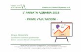 L’ANNATA AGRARIA 2018 -PRIME VALUTAZIONI · III TRIMESTRE 2018 Deficit bilancia commerciale -1%: importazioni (+0,2%) ed esportazioni (+0,3%). Agroalimentare Veneto incide 16% su