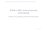 PSA Life Insurance · PDF file PSA Life Insuran e Limited (“la Soietà”) è autorizzata, in onformità on l’Insurane Business Act (art. 403), ad esercitare attività di assicurazione