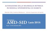 Alterazione della neuroglia retinica in modelli sperimentali di diabete · 2016-11-09 · ALTERAZIONE DELLA NEUROGLIA RETINICA IN MODELLI SPERIMENTALI DI DIABETE Marika Villa, Andrea