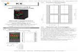 KX - GEASS Torino · 2020-04-08 · Calibrazione: Secondo la normativa EN 60751/A2. Nota: La resistenza dei 3 fili deve essere la stessa. 2.2.4 Ingresso da Pt 1000, NTC e PTC 2 3