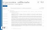 Gazzetta uff iciale C 92 - guidafinestra.it ·