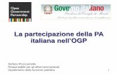 La partecipazione della PA italiana nell’OGPeventipa.formez.it/.../Partecipazione_PA...a_OGP_0.pdf · Consultazione sul primo Piano d’azione OGP aprile 2012 I commenti sono stati