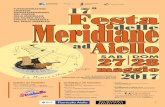 Manifesto Festa delle meridiane 2017 - Aiello del Friuli€¦ · (pasta, carne a scelta, polenta, patatine e acqua) dalle ore 21.00 musica con: SABATO 27 mAggiO DOmENiCA 28 mAggiO