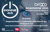 Presentazione di PowerPoint - WeWomengineers...ROADSHOW 2020 Workshop Empowerment e Leadership delle Donne per l’Industria 4.0Come essere protagoniste della quarta rivoluzione industriale