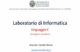Laboratorio di Informaticaswap/labinf1819/5_Linguaggio_C_Parte_3.pdfLaboratoriodi Informatica (ITPS, Track B) –Universitàdegli Studi di Bari –A.A. 2018/2019 Prototipo Descrizione