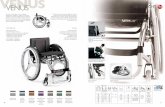 VENUS ULTRA LIGHTportale.siva.it › files › doc › product › au14447_1_2012 VENUS.pdf · 2012-07-06 · A fixed frame wheelchair in titanium, designed to meet the needs of active