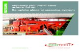 RECYCLING Impianto per vetro cavo pronto forno Complete ... · • Crushing/grinding section with secondary manual sorting. • Screening section. • Dust removal section with filtration
