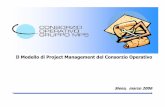 Il Modello di Project Management del Consorzio Operativo › ~agnetis › pmmps.pdf · Il Modello di Project Management del Consorzio Operativo. 3 ... “Il è l’applicazione di