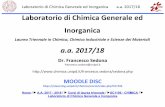 a.a.2017/18 - Università degli studi di Padova · 2017-11-27 · Home / ︎ A.A. 2017 - 2018 / ︎ Corsi di laurea triennale / ︎SC1156 - CHIMICA / ︎ Laboratorio di Chimica Generale