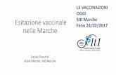 LE VACCINAZIONI OGGI Esitazione vaccinale SItI Marche Fano ... SItI Dott. Daniel Fiacchini.pdf · Anno 2016 (CNESPS – ISS) N % ... Due aziende produttrici di vaccino antipolio che