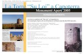 La Torre “Su Loi” a Capoterra Aperti... · 2007-05-01 · Alessandra Girina Amministrazione Comunale di Capoterra Sindaco: Giorgio Marongiu Assessore alla Pubblica Istruzione