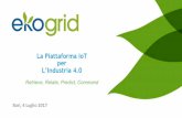 La Piattaforma IoT per L’Industria 4 · Grazie per l’aenzione ! ekogrid Inc. 1250 Oakmead Parway, Suite 210 94085 Sunnyvale - CA USA ekogrid Italy s.r.l. Via Lorenzo Valla, 16