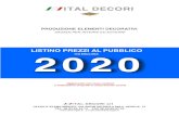 Listino prezzi 2020 - Ital Decori Srl 2020-01-31آ  listino prezzi al pubblico 2020iva esclusa uffici