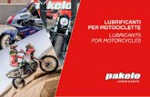 LUBRIFICANTI PER MOTOCICLETTE LUBRICANTS FOR … · L’azienda / The company 04 Linea MBK / MBK Series 08 Indicazioni / Indications 10 Competition 12 On Road - Offroad 18 HD 26 Kart