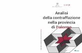 Palermo Analisi della contraffazione nella provincia di Analisi della contraffazione nella provincia