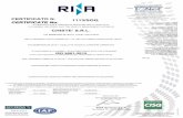 CERTIFICATO N. 1113/SGQ CHISTE' S.R.L....IT IS HEREBY CERTIFIED THAT THE QUALITY MANAGEMENT SYSTEM OF IAF:28 1113/SGQ CHISTE' S.R.L. VIA KEMPTEN 28 38121 Trento (TN) ITALIA VIA KEMPTEN