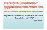 Logistica Economica, modelli di analisi e Centri Servizi “4PL · 2016-01-31 · Logistica Economica, modelli di analisi e Centri Servizi “4PL ” Fedele Iannone Lezione dell’11