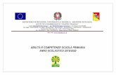 ABILITÀ E COMPETENZE SCUOLA PRIMARIA ANNO SCOLASTICO … · abilitÀ e competenze scuola primaria anno scolastico 2019/2020 . competenza chiave europea: comunicazione nella madrelingua