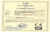 Certificate Compliance Certificate Number. EUREKA FORBES ... Certificate Compliance Certificate Number.