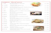 Antipasto - Horsd oeuverristorantecilin.com/wp-content/uploads/2018/11/Menu-merged.pdf · 3. 菜饺 Ravioli al vapore con verdura / Steame dumplings with vegetasbles (farina, verdure,carote)