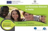 La Garanzia Giovani in Italia · 2017-02-01 · agenzie per il lavoro, centri per l’impiego, società di ricerca e selezione del personale, associazioni di categoria, informagiovani,