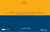 Piano di attuazione per l’anno 2016 del Programma statistico …€¦ · Aggiornamento 2016 non ha ancora concluso l’iter di approvazione formale: dopo la pubblicazione sulla