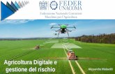 Agricoltura Digitale e gestione del rischio · 2018-03-21 · Agricoltura di precisione (3.0) e Agricoltura digitale (4.0) Fonte Dati: Fao 2017 2015 7,2 Mld 2050 9,2 Mld 2850 kcal