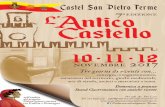 Castel San Pietro Terme LAntico aedizione Castello · 2017-11-01 · La mostra proseguirà fino al 19 novembre. Orari di apertura: dal lunedì al venerdì ore 16.30-19.00 e sabato