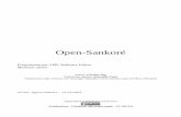 Open-Sankoré...zionalità di Sankore. Il pulsante “Open-Sankoré″ permette di accedere alle impostazioni dell’applicazione e di abbandonare la sessione attiva. Apre la biblioteca.