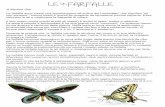 LE FARFALLE · 2014-06-11 · Durante la propria vita, la farfalla cambia la struttura del corpo e le sue abitudini alimentari. L’evoluzione si divide in quattro fasi: l'uovo, il