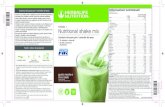 Formula 1 Nutritional shake mix · 2020-05-14 · Formula 1 Nutritional shake mix Sostituto del pasto per il controllo del peso • 25 vitamine e minerali • Ad alto contenuto di