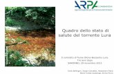 Quadro dello stato di salute del torrente Luraupload.legambiente.org/blogs/Saronno_LURA_29_11_2012 ARPA.pdfProvincia di Como: Bulgarograsso e Lomazzo (storica) Provincia di Milano: