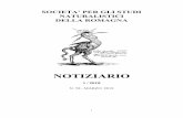 NOTIZIARIO - Società per gli Studi Naturalistici della Romagna · 2018-06-15 · Quote sociali 9.138,00 Contributi e donazioni 1.015,00 Vendita pubblicazioni 577,00 Cinque per mille