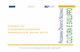PIANO DI COMUNICAZIONE ANNUALITÀ 2018-2019 · attività di comunicazione realizzate rispetto al Piano di comunicazione 2017 - 2018 (approvato dal Comitato di Sorveglianza nella seduta