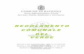 REGOLAMENTO COMUNALE DEL VERDE - Ravenna...e sviluppare la cultura della conoscenza del verde, nonché fornire consulenze e supportare tecnicamente il cittadino al disbrigo delle pratiche