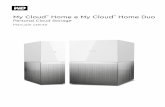 Personal Cloud Storage - GfK Etilize · Il kit My Cloud Home Duo include gli oggetti seguenti: Dispositivo My Cloud Home Duo (unità a due alloggiamenti) Cavo Ethernet Alimentatore