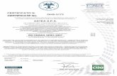 CERTIFICATO N. OHS-3173 CERTIFICATE No. …...2017/12/18  · L’uso e la validità del presente certificato è soggetto al rispetto del documento RINA: Regolamento per la Certificazione