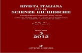 PER LE SCIENZE GIURIDICHE · Libertà della scienza e finalità di pace della Costituzione «Clausola civile» ... la presentazione dell ... ritto commerciale dell’Italia unita),