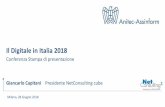Il Digitale in Italia 2018€¦ · Il Digitale in Italia 2018 –28 giugno 2018 Il Mercato Servizi ICT Valori in mln di Euro e in % 2.848,5 2.852,5 2.890,0 725,0 718,0 707,0 780,9