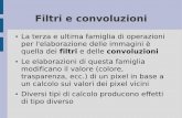 filtri convoluzioni - unipi.itcirce.di.unipi.it/~gervasi/EdE07/Lezione 6.pdf · Filtri e convoluzioni La terza e ultima famiglia di operazioni per l'elaborazione delle immagini è