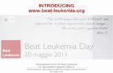 Beat Leukemia Università Bocconi DAY 2011_slides.pdfMuseo della Scienza e Tecnologia Leonardo da Vinci Venerdì 20 maggio 2011 Cocktail Ore 19.00 Via San Vittore 21, Milano Presentazione