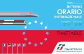TIMETABLE - Trenitalia · internazionale timetable 10th december - 9th june orario in treno 10 dicembre - 9 giugno 2017 2018 digitale
